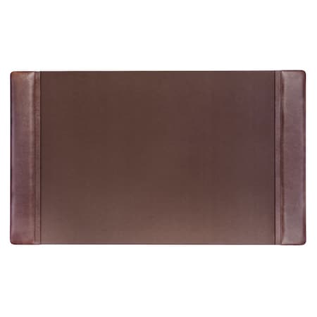 Dacasso Chocolate Brown Leather 34" x 20" Side-Rail Desk Pad PR-3401